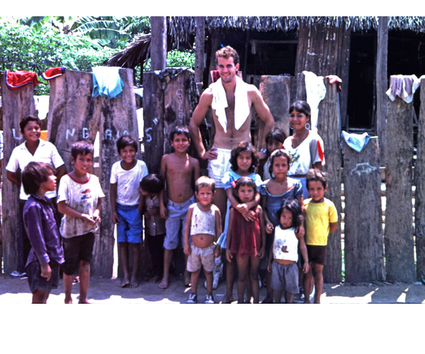 Jim Dyer working in a relief program in Peru