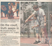 Thumbnail for the article "On the court, truth seeps in"