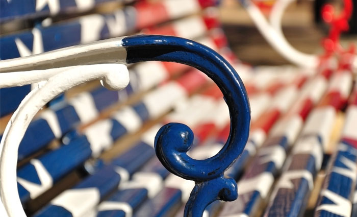 Flag Bench downtown