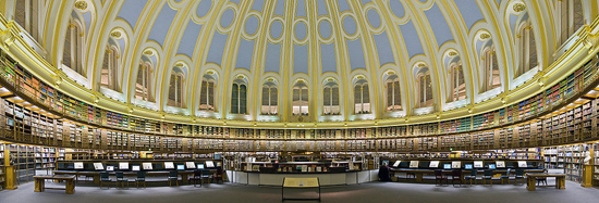 Panorama of British Museum Reading Room