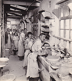 Pottery factory