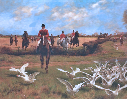 hunting scene