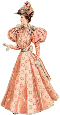 victorian woman with wasp waist