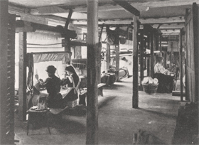 Weavers at Merton Abbey